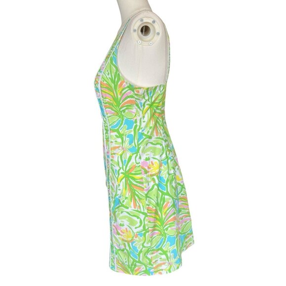 Lilly Pulitzer Multicolored Elephant Ears Print Fryer Shift Dress Sz 2 - Picture 3 of 10